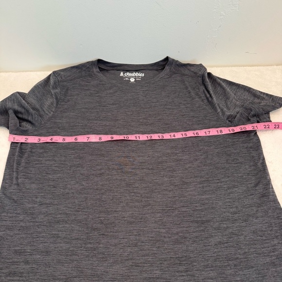 Chubbies The Embers Heathered Gray Short Sleeve Sport T Shirt size M - Picture 6 of 7